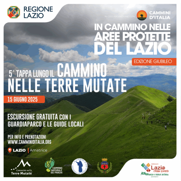 In Cammino nelle aree protette del Lazio lungo il Cammino nelle Terre Mutate